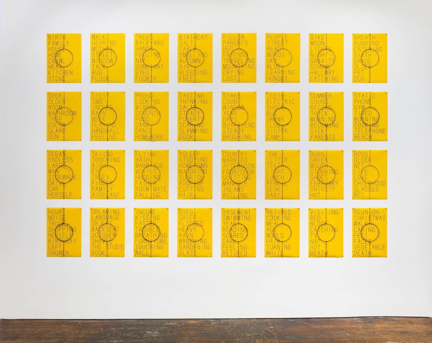 Matt Mullican Untitled (Birth to Death List)
