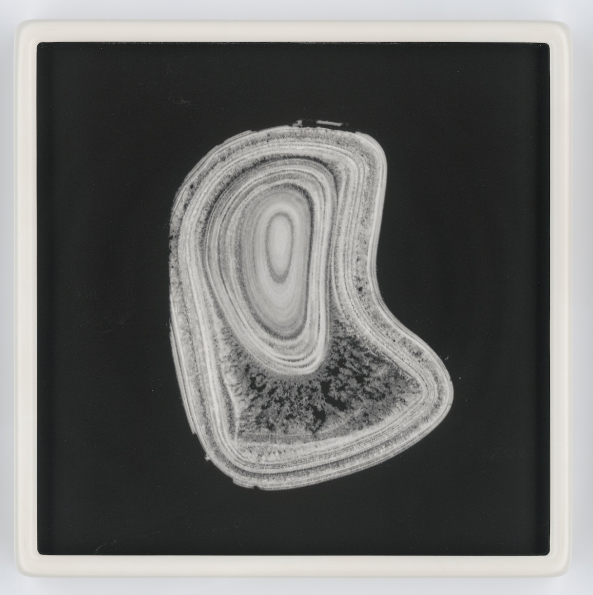Perle_29, 2018 unique photolithograph and hand-blown crown glass