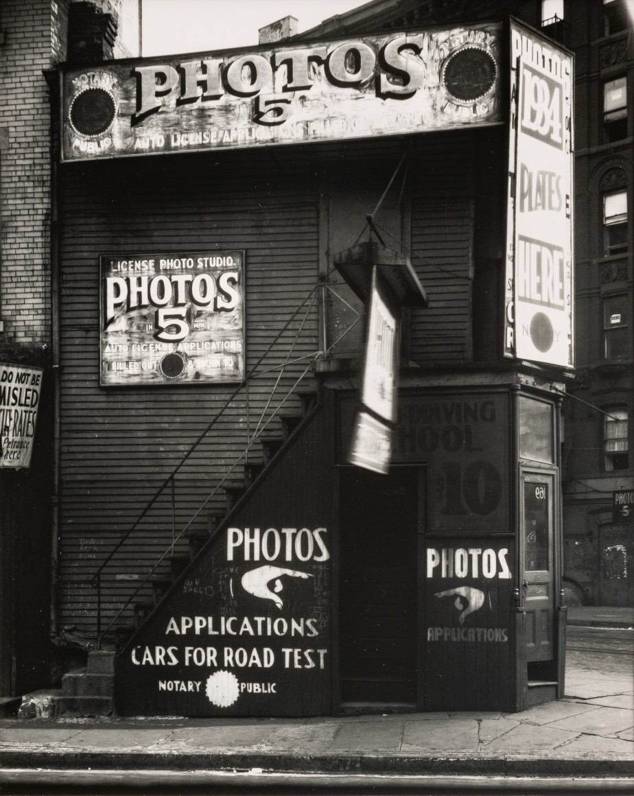 WALKER EVANS (1903-1975) License Photo Studio