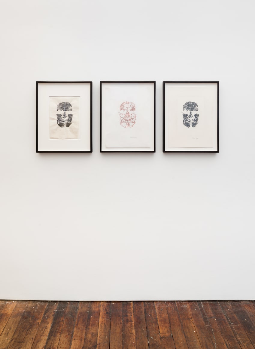 ALEX HAY, Face Print (Triptych)