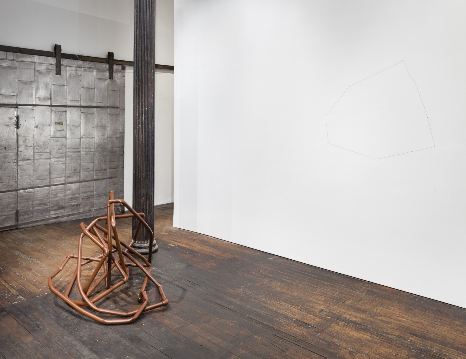 Untitled: Benassi, Bochner, Cabrita Reis, Gober, Nauman, Serra, Sosnowska, Tuttle, Walther – installation view 2
