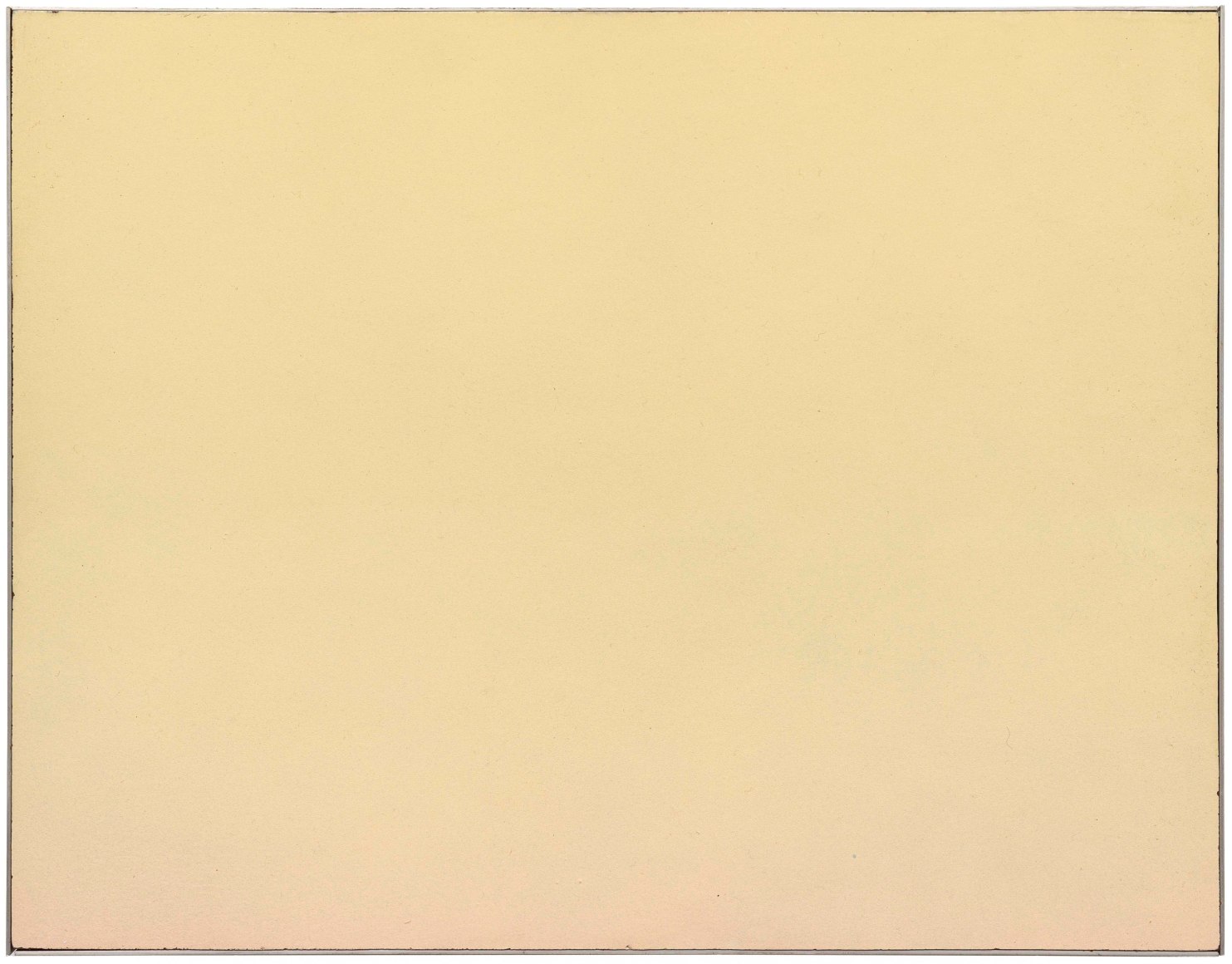 Robert Mangold, Yellow Area Color Sample, 1965