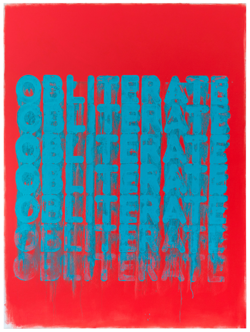 Mel Bochner Obliterate