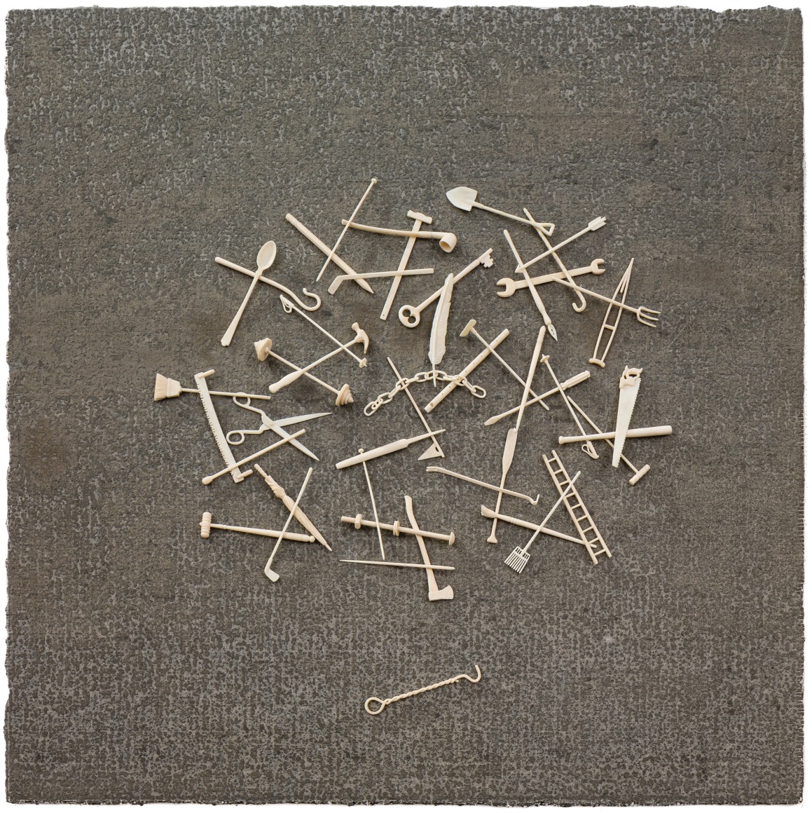 Charles LeDray Jack Straws (view 2)