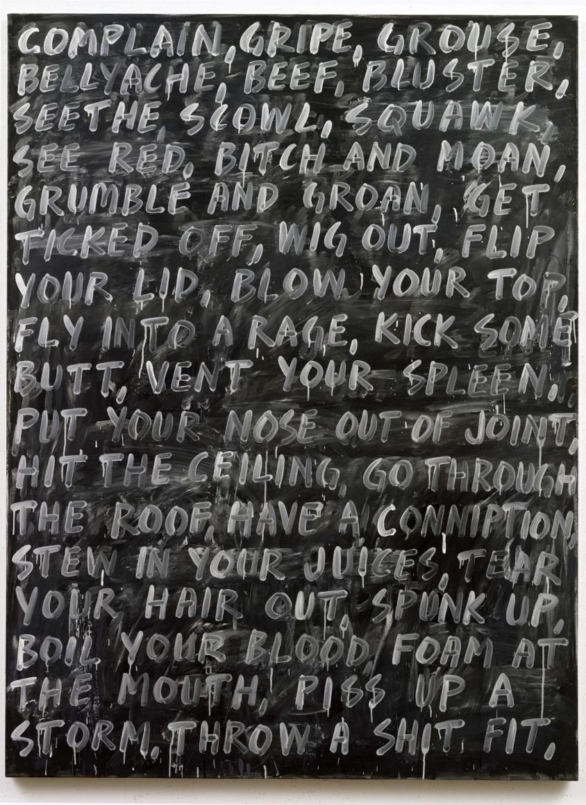Complain 2007 acrylic and oil on canvas