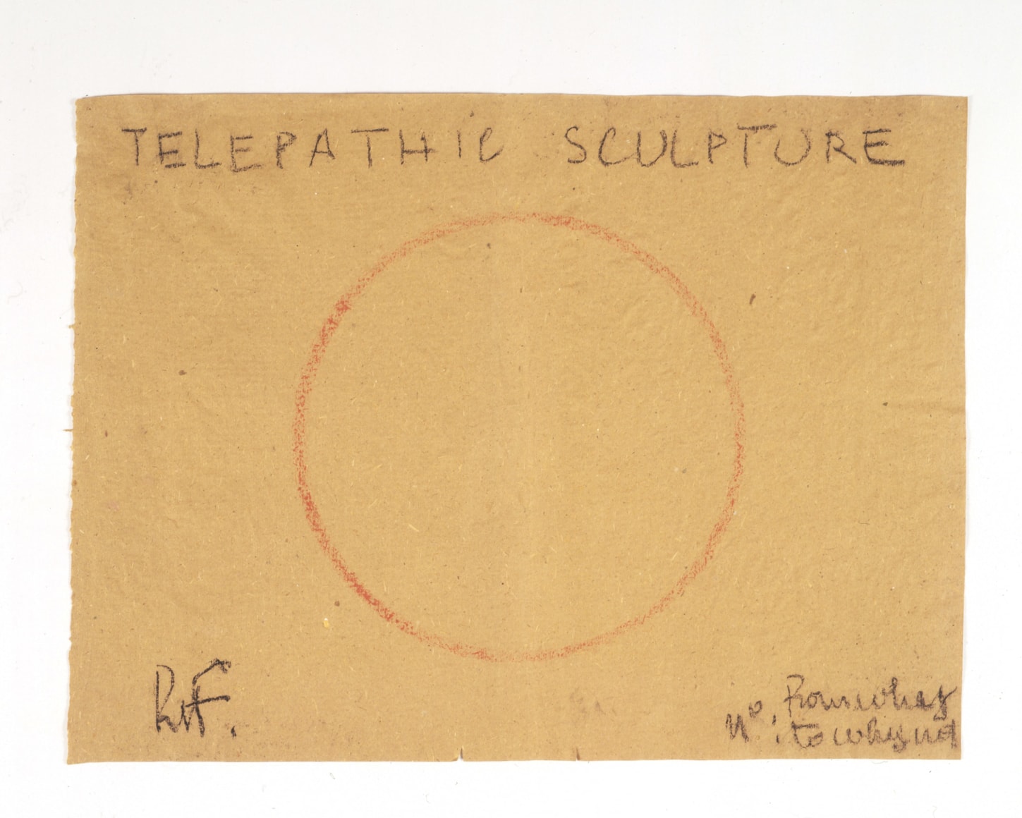 Robert Filliou Telepathic Sculpture
