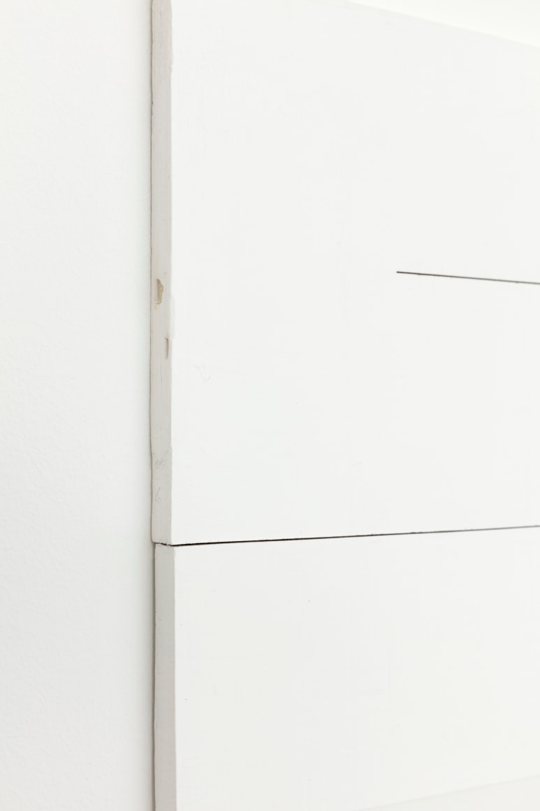 Untitled (detail) 2018 wood, wall paint