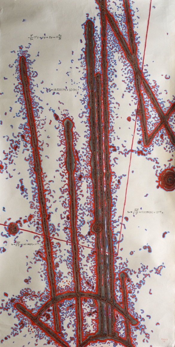 Jody Rasch, Particle Shower on Rice Paper