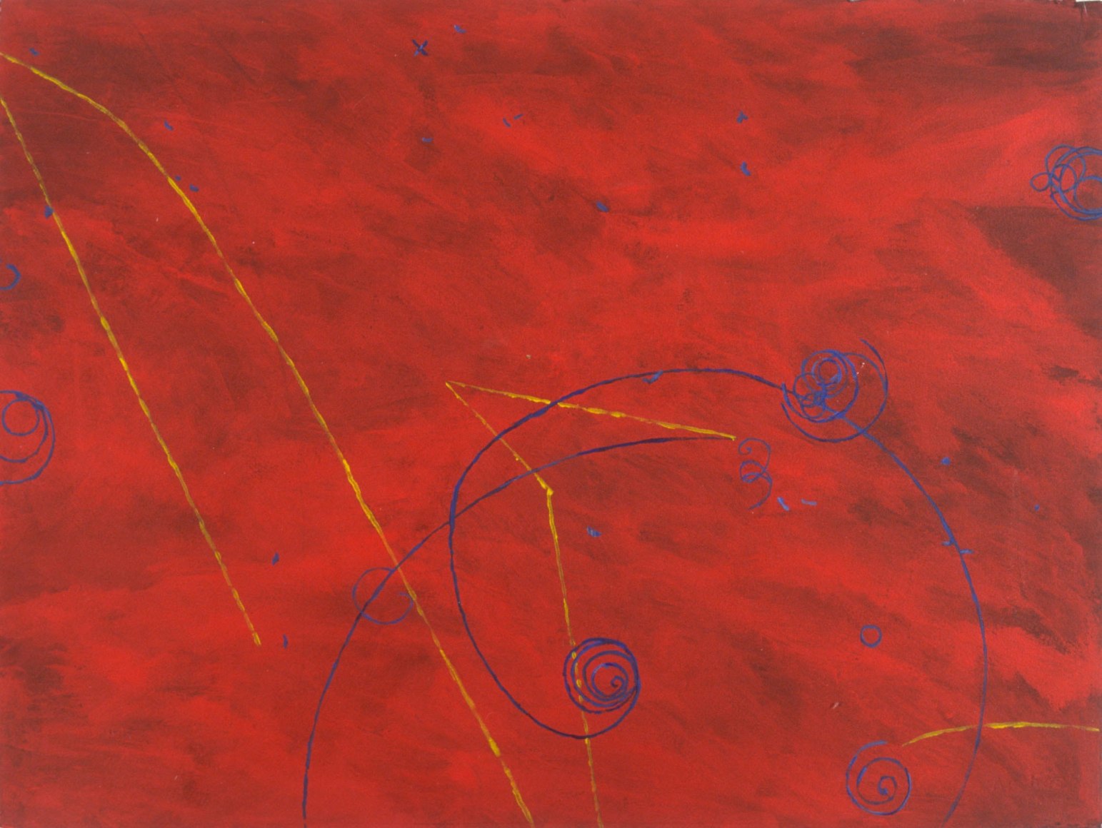 Jody Rasch, Particle Shower - Red