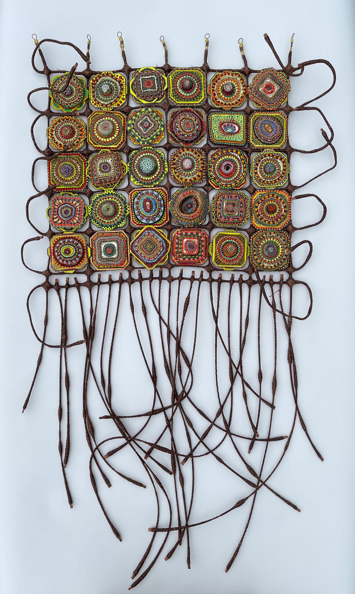 Amie Esslinger, Cell Grid (Brown)