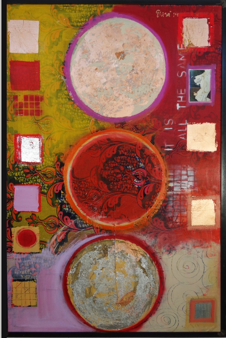 Elisa Lejuez | It's all the same - Mixed Media - 59 x 39&quot;