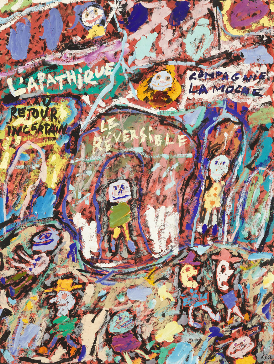 Jean Dubuffet, L'Apathique (Site Urbain Avec 10 Personnages), 1962