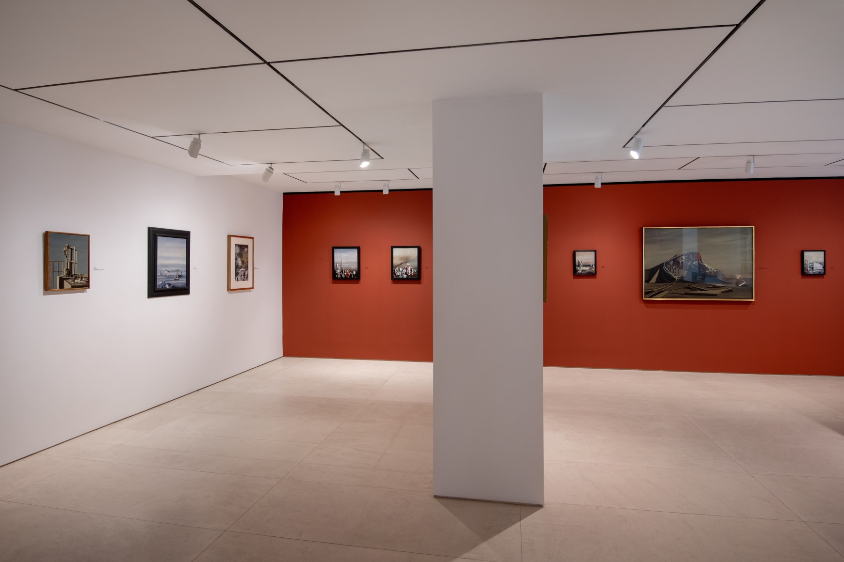 Installation view "Kay Sage and Yves Tanguy: Ring of Iron, Ring of Wool", Helly Nahmad Gallery, photography: Karen Fuchs
