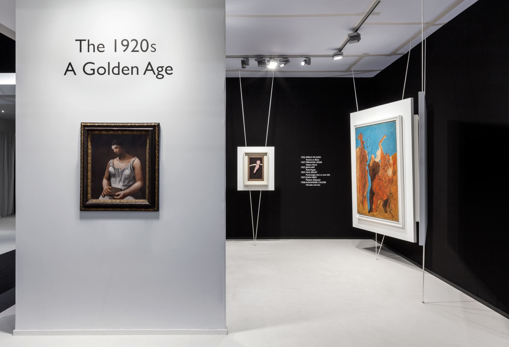 Installation view of The 1920s, A Golden Age, booth 21. Photography by Sebastiano Pellion di Persano. &copy;Helly Nahmad Gallery NY.