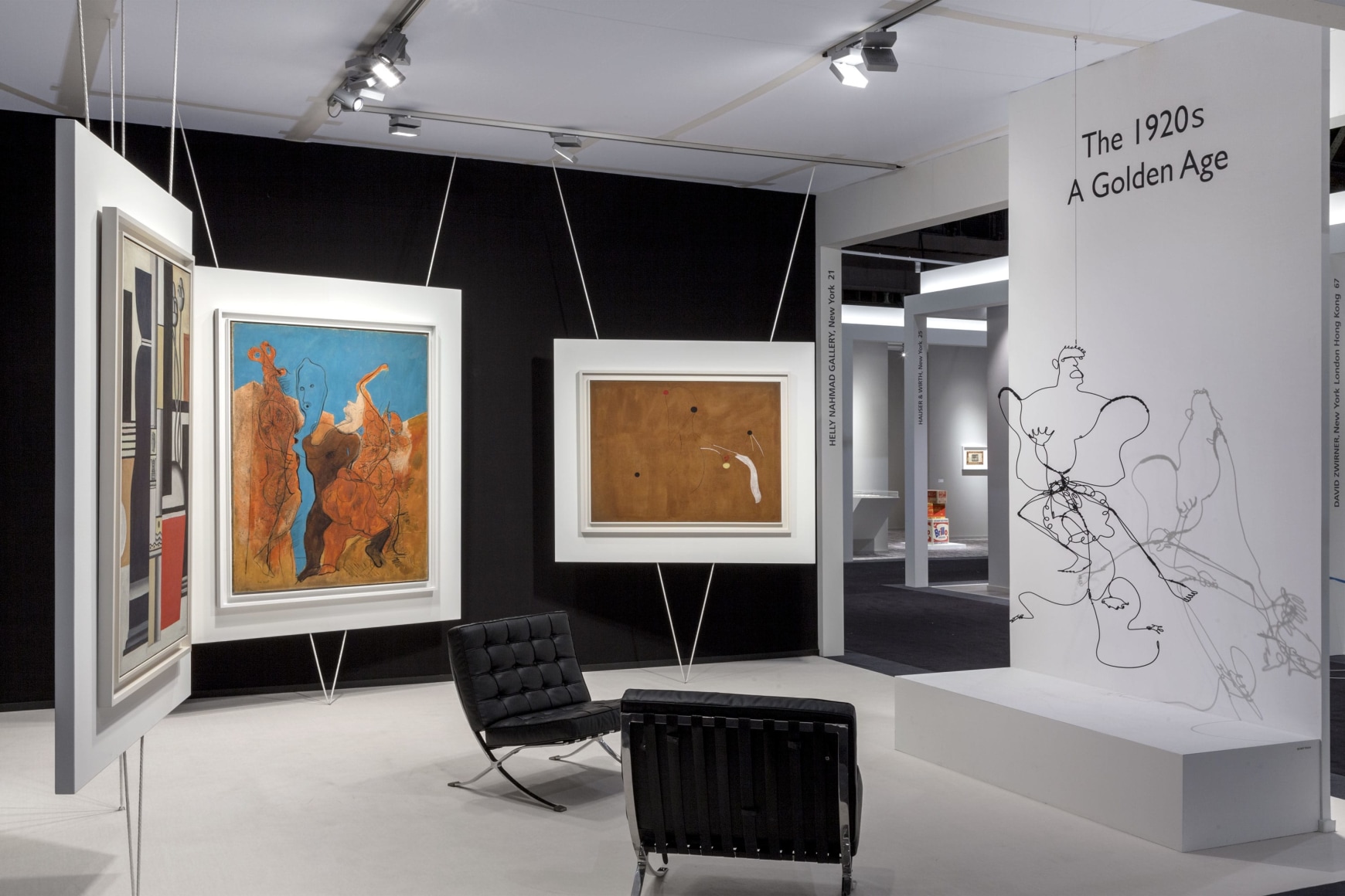 Installation view of The 1920s, A Golden Age, booth 21. Photography by Sebastiano Pellion di Persano. &copy;Helly Nahmad Gallery NY.