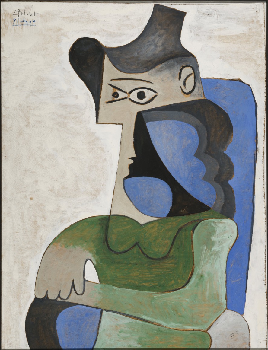 Pablo Picasso, Femme Assise au Chapeau, 27 January 1961, 1961