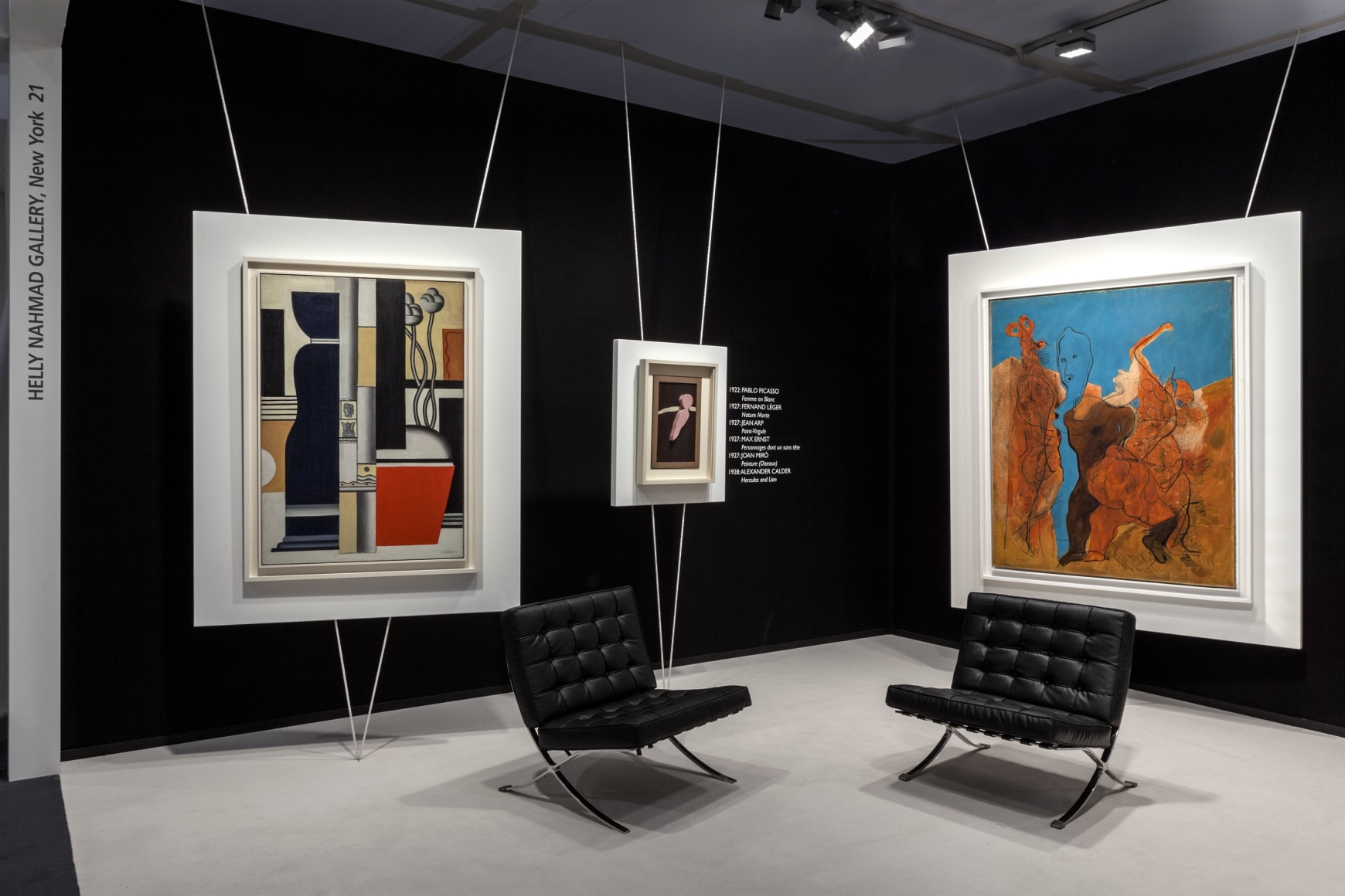 Installation view of The 1920s, A Golden Age, booth 21. Photography by Sebastiano Pellion di Persano. &copy;Helly Nahmad Gallery NY.