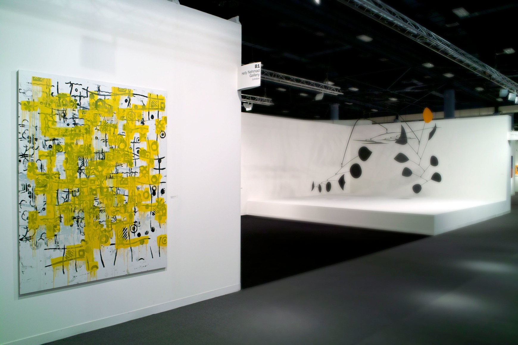 Installation view of Art Basel | Miami Beach 2014, booth B1. Photography by Karen Fuchs.  &copy; 2018 Calder Foundation, New York / Artist Right Society (ARS), New York. &copy;Helly Nahmad Gallery NY.