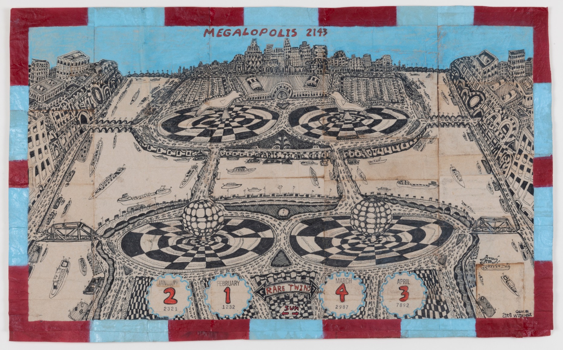 George Widener (b. 1962), Megalopolis 2143, Rare Twins, 2008