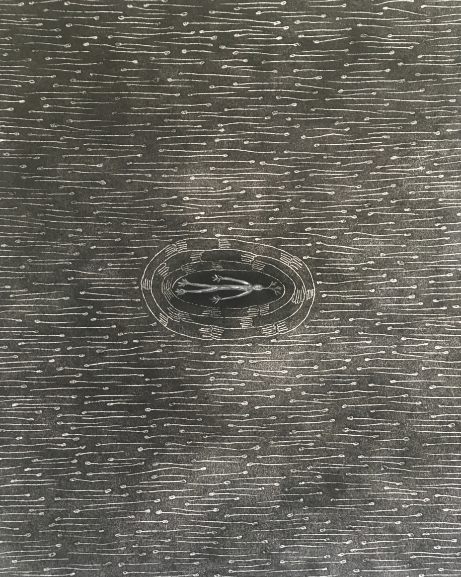 Untitled, 2020 Charcoal, graphite, oil pastel, artist finger oils on drawing paper