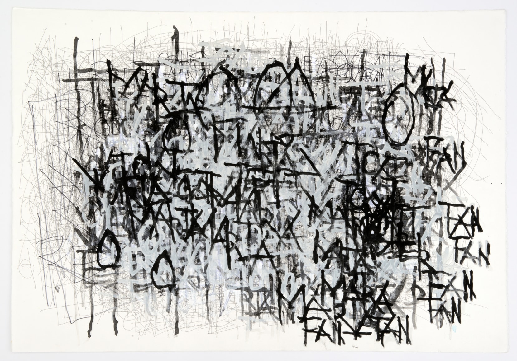 Untitled, 2014, Acrylic and ink on paper