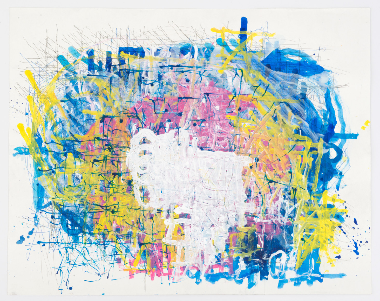 Untitled, 2017, Acrylic and ink on paper