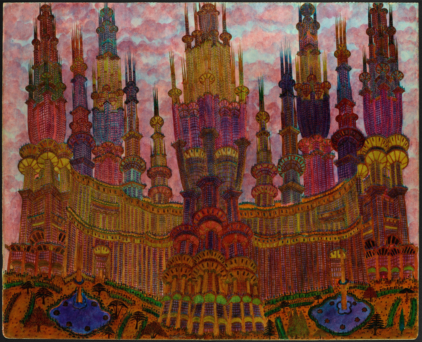 Untitled, n.d., Graphite and colored pencil