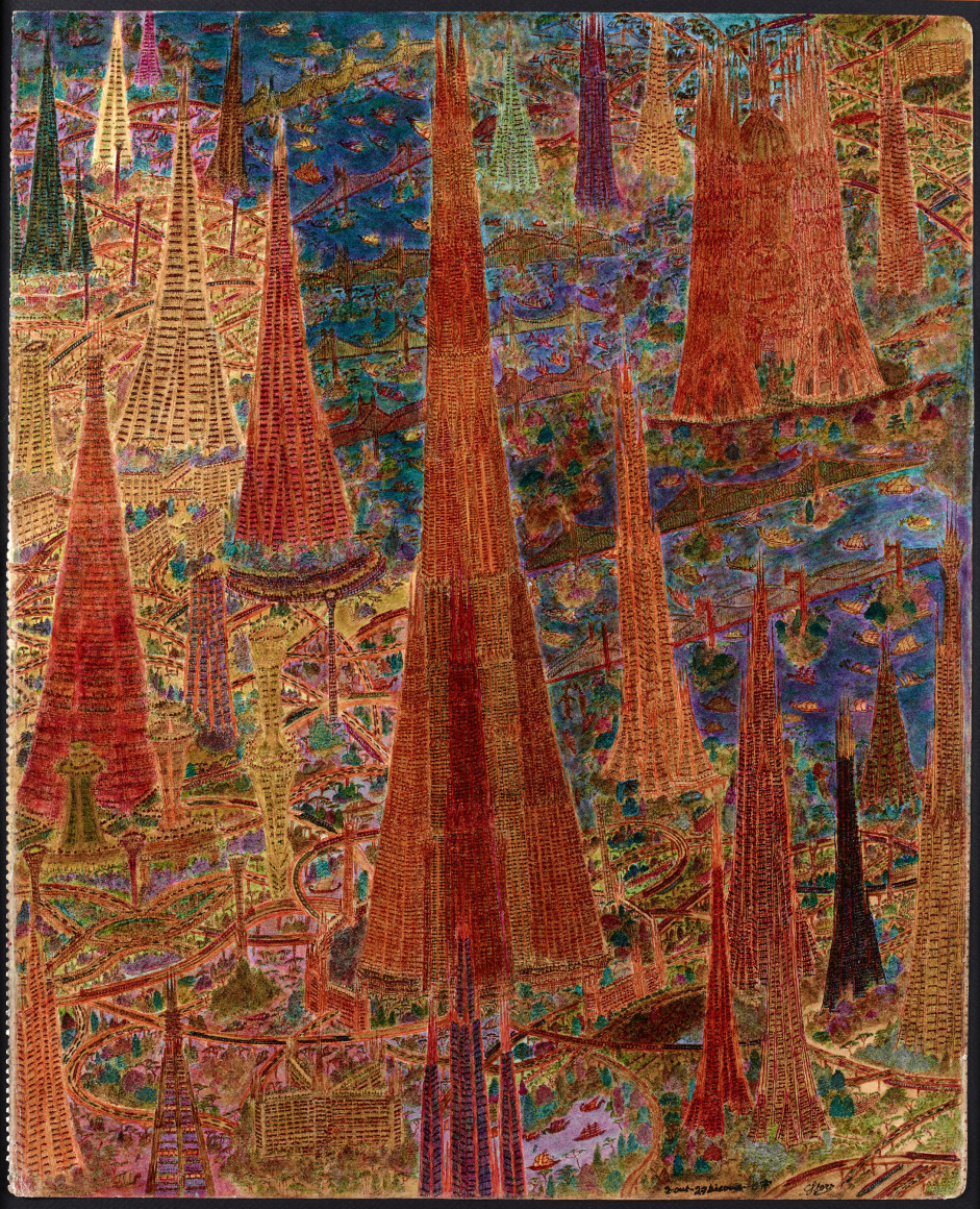 Untitled, 1972, Graphite and colored pencil