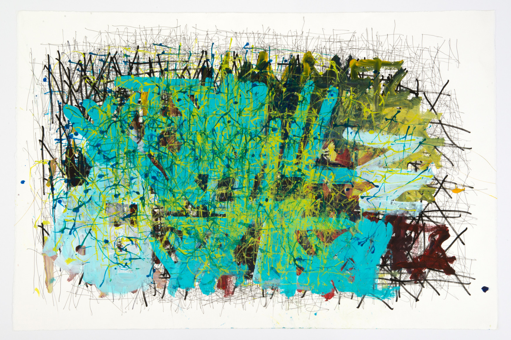 Untitled, 2015, Acrylic and ink on paper