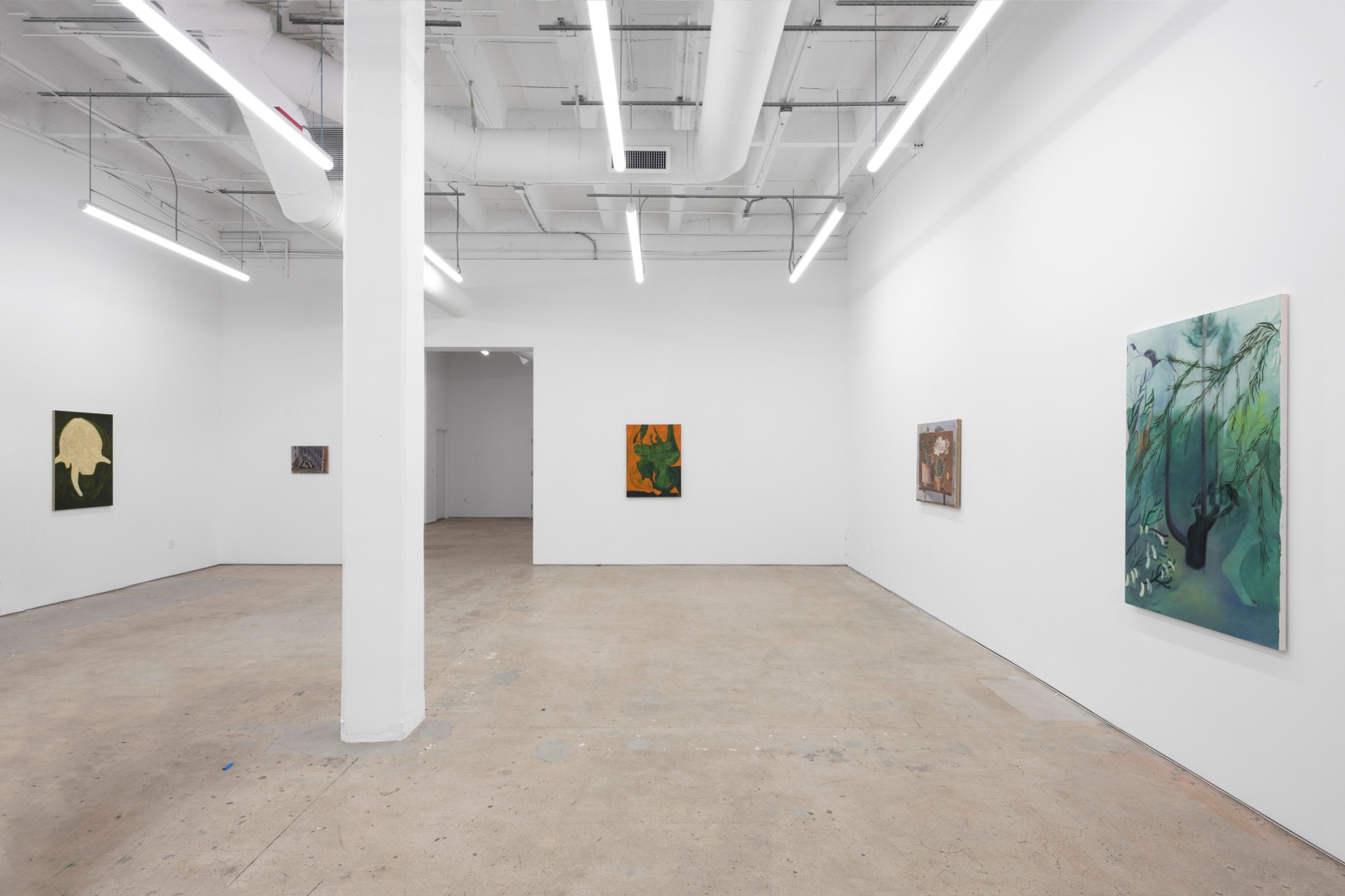 Their Private Worlds Contained The Memory of a Painting that had Shapes as Reassuring as the Uncanny Footage of a Sonogram, 2022., Installation view