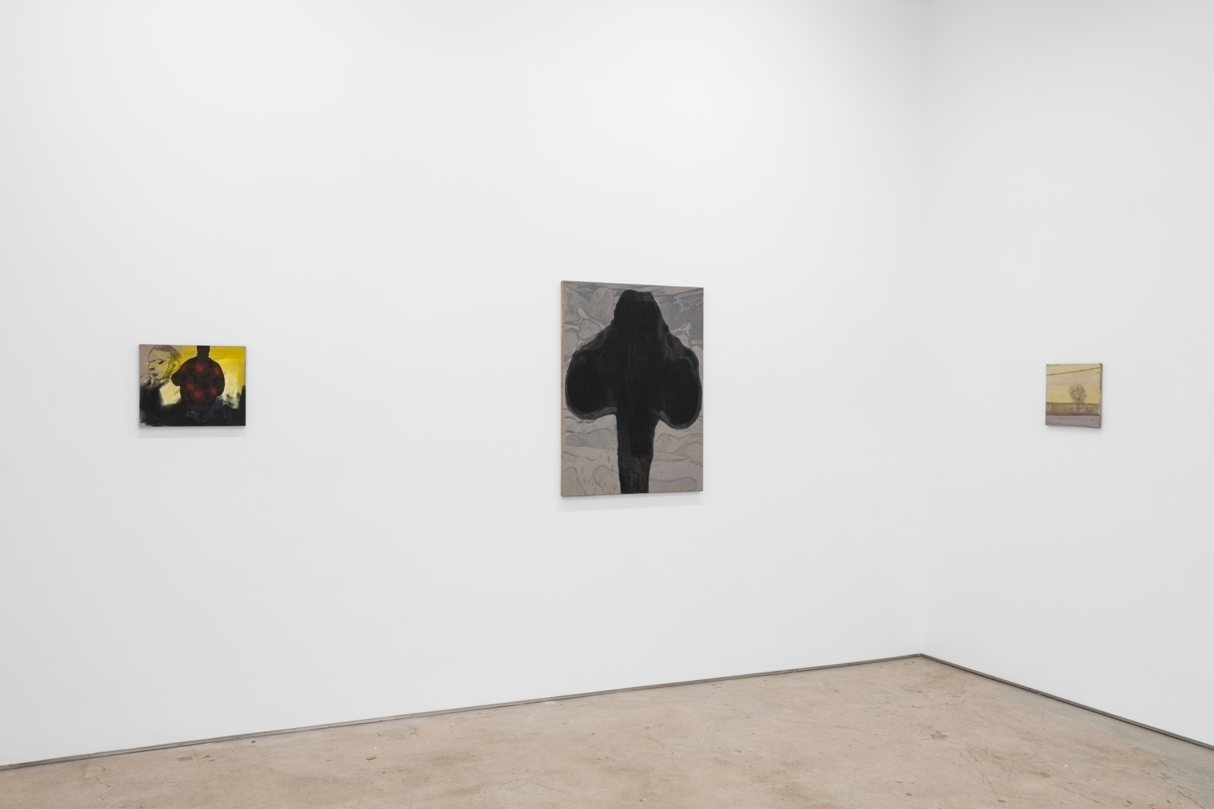 Their Private Worlds Contained The Memory of a Painting that had Shapes as Reassuring as the Uncanny Footage of a Sonogram, 2022., Installation view