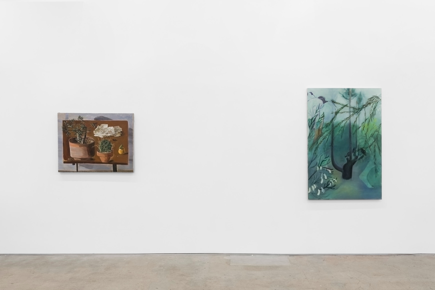 Their Private Worlds Contained The Memory of a Painting that had Shapes as Reassuring as the Uncanny Footage of a Sonogram, 2022., Installation view