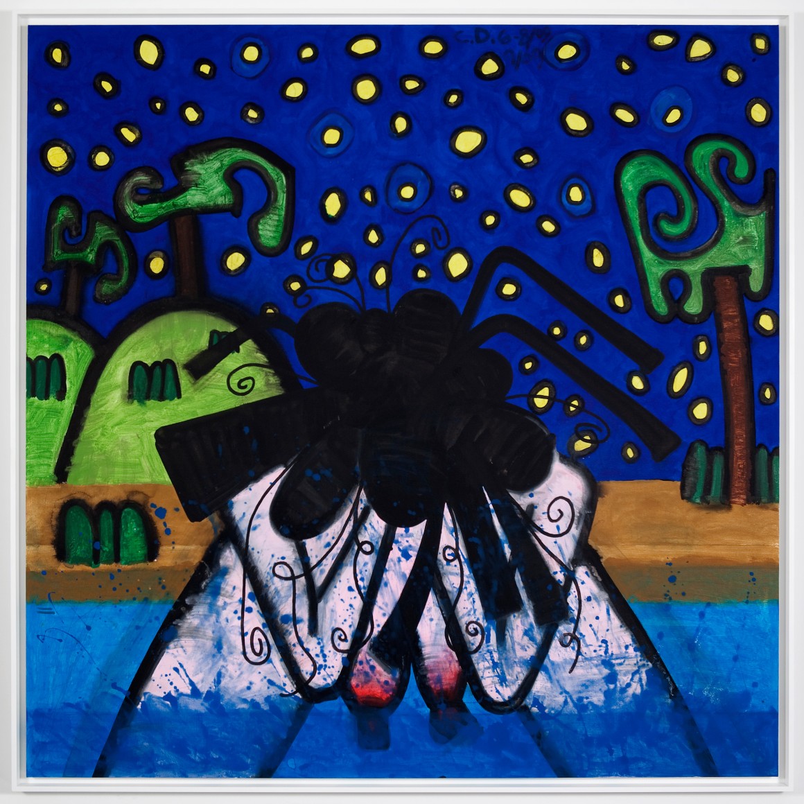 Carroll Dunham  Bather I Night, 2009 