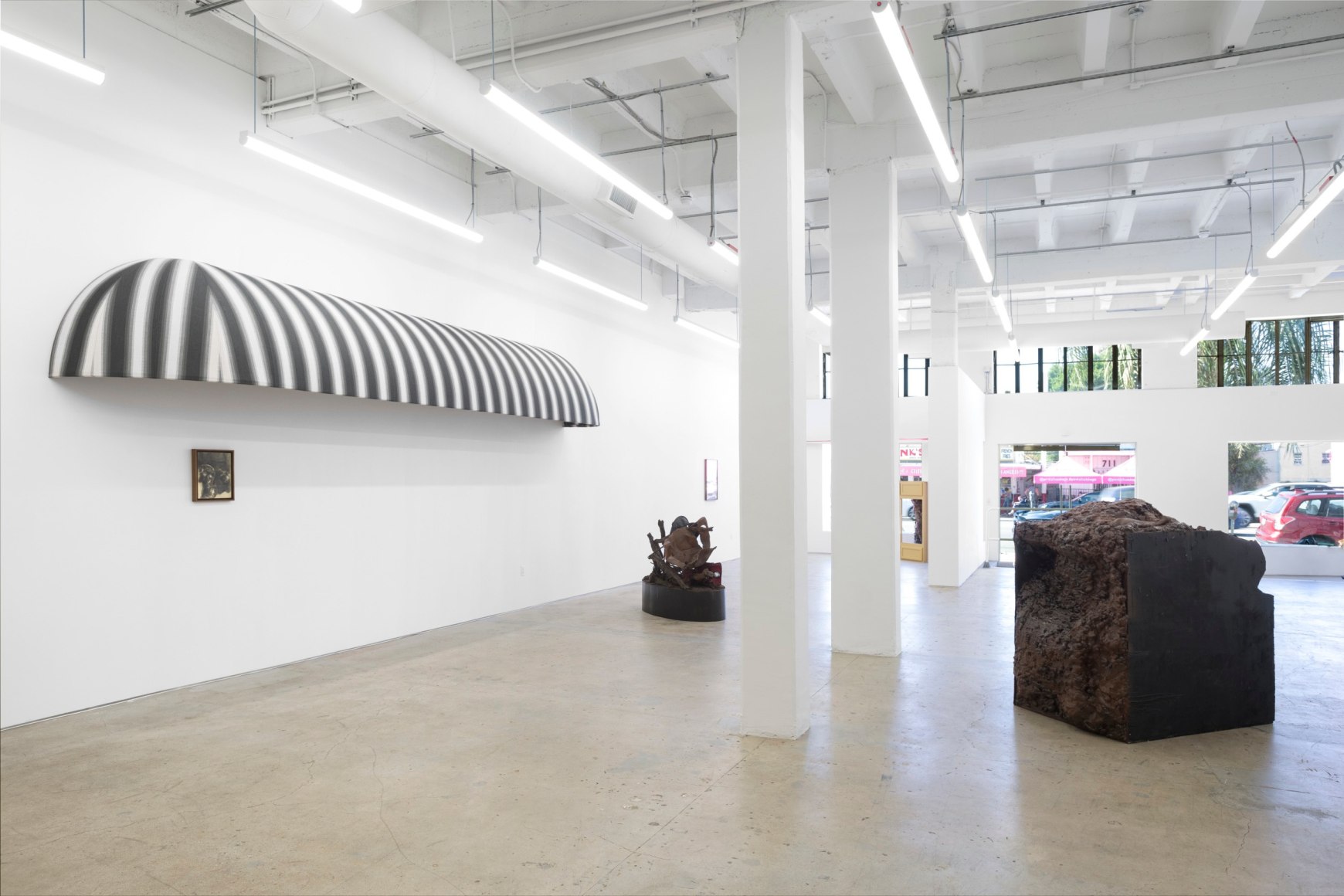 Brandon Ndife, What's the sun to a raisin, 2022., Installation view