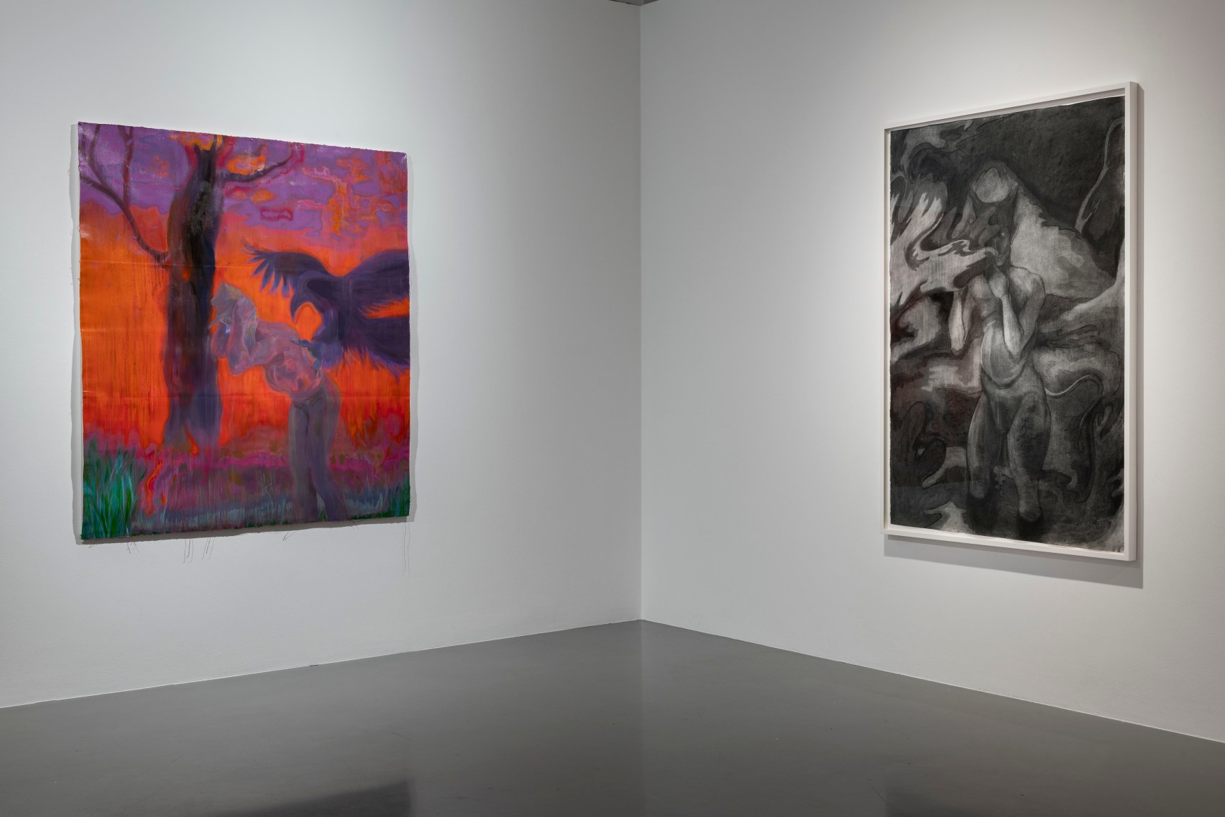 Installation View, Westward Shrinking Hours