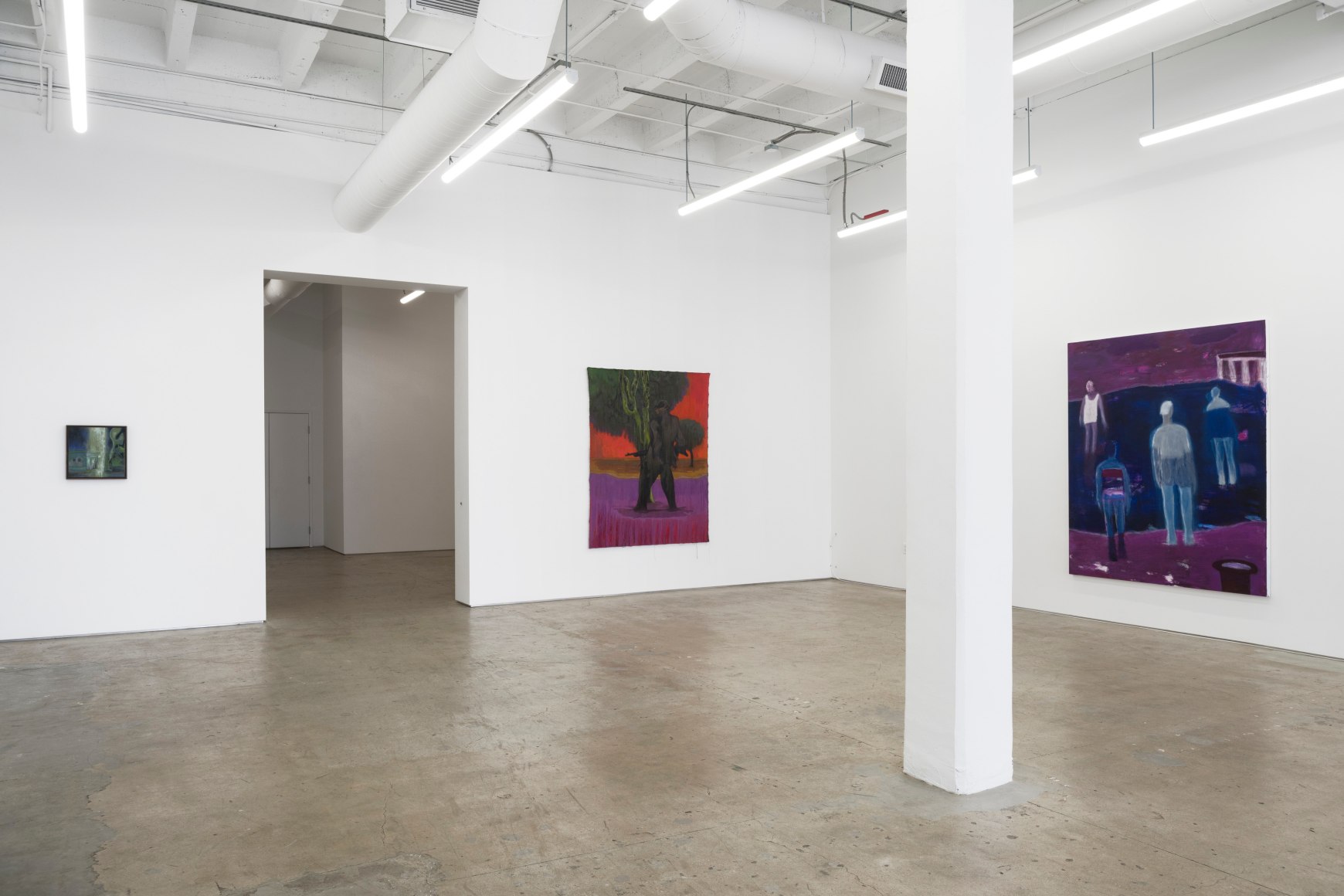 Katherine Bradford &amp;amp; Sedrick Chisom,&nbsp;Angels to Some, Demons to Others, Matthew Brown, Los Angeles,&nbsp;2022., Installation view.