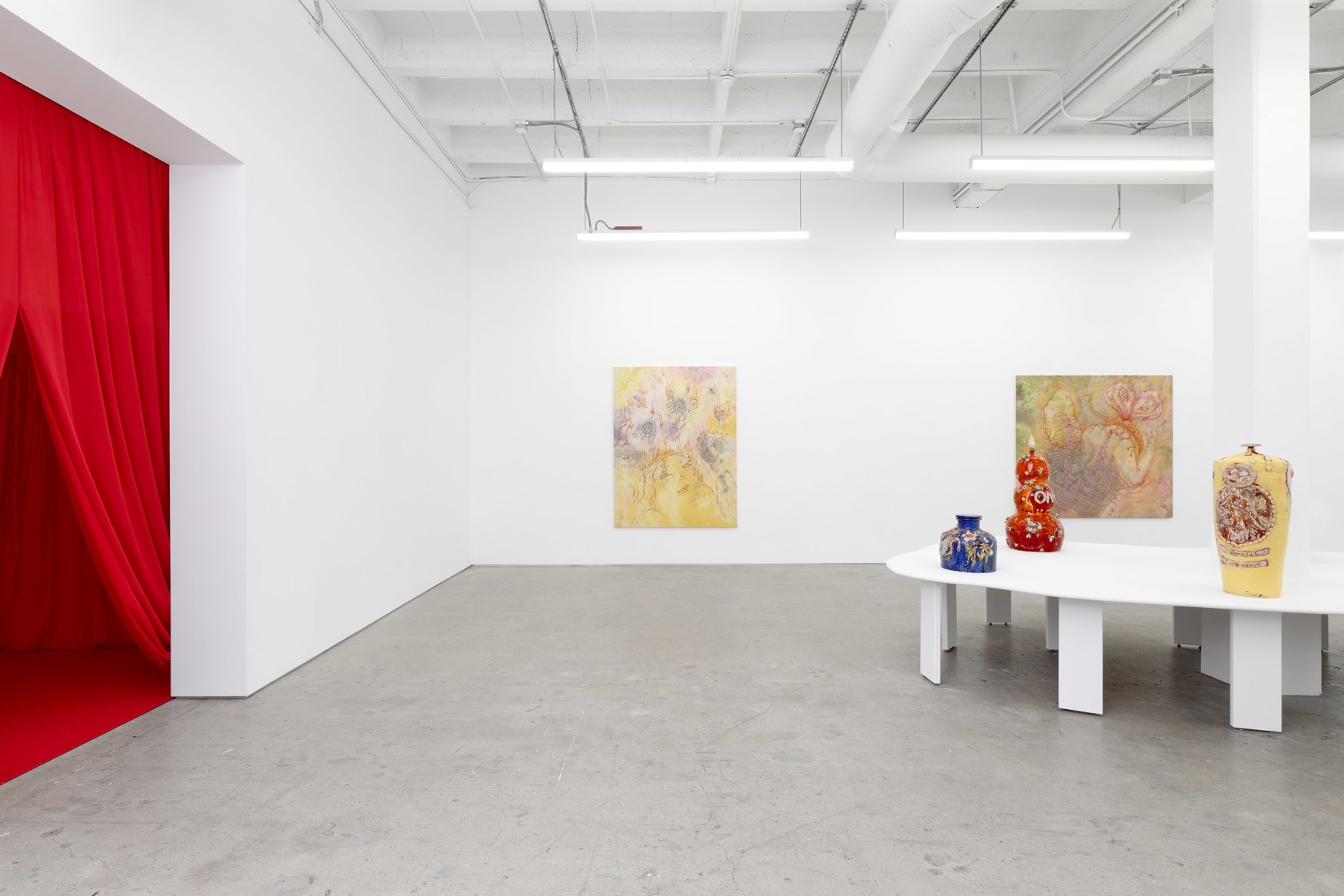 Lila de Magalhaes,&nbsp;Laps of Chrysalis,&nbsp;Matthew Brown, Los Angeles, 2024. Installation view., (Photo: Paul Salveson)