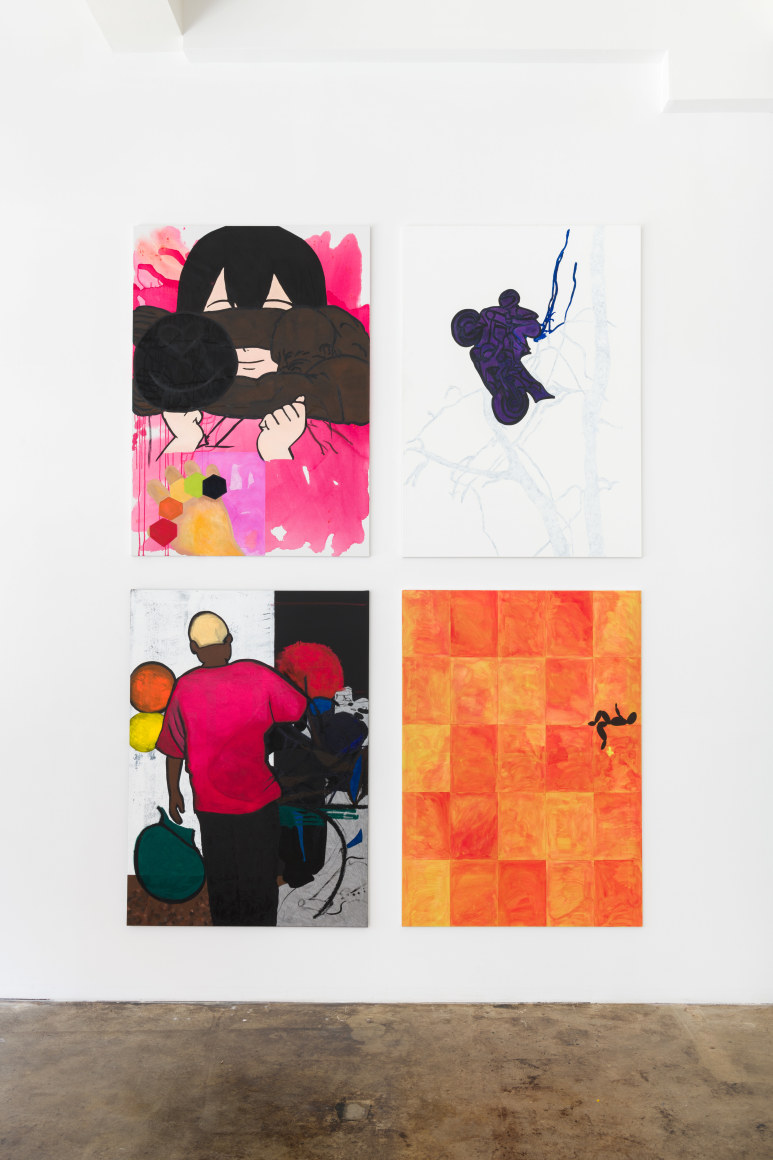 Omari Douglin, Sebastian Gladstone, Los Angeles, 2022. Installation view. 