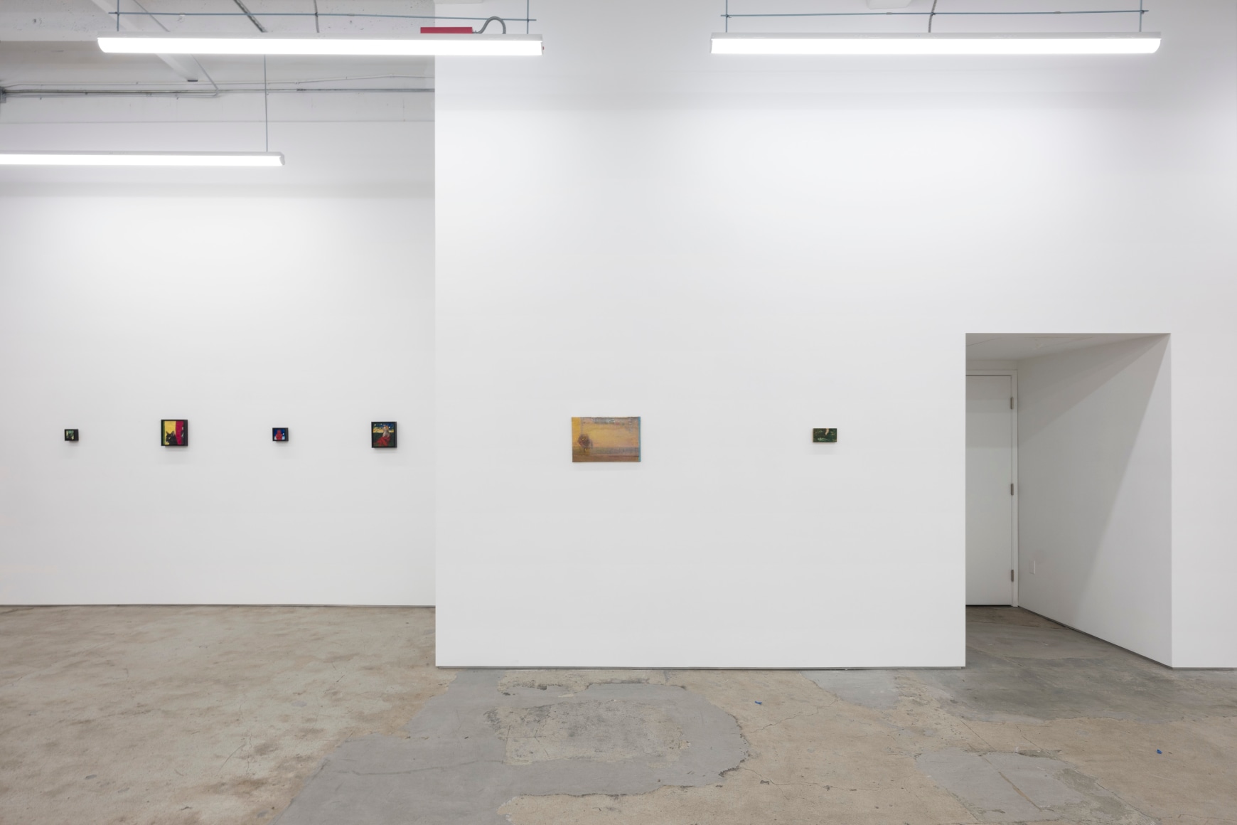 Their Private Worlds Contained The Memory of a Painting that had Shapes as Reassuring as the Uncanny Footage of a Sonogram, 2022., Installation view