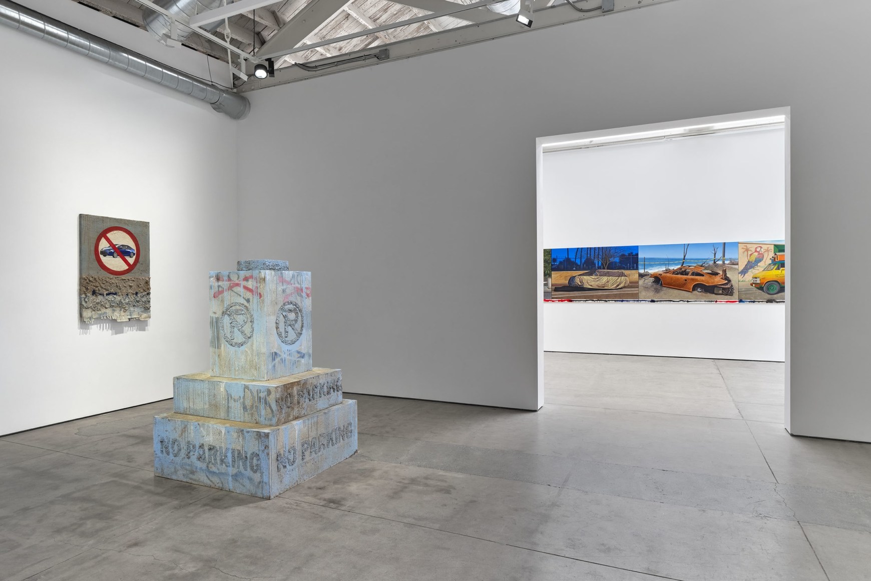 Alfonso Gonzalez Jr., NO PARKING, Matthew Brown, Los Angeles, 2025. Installation view., (Photo: Paul Salveson)
