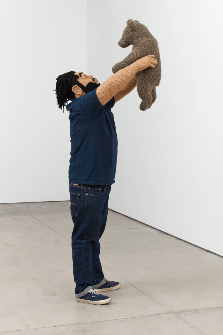 Papa&rsquo;s Baby Bear, 2019, Crochet, yarn t-shirt, Levi&#039;s jeans, Vans shoes