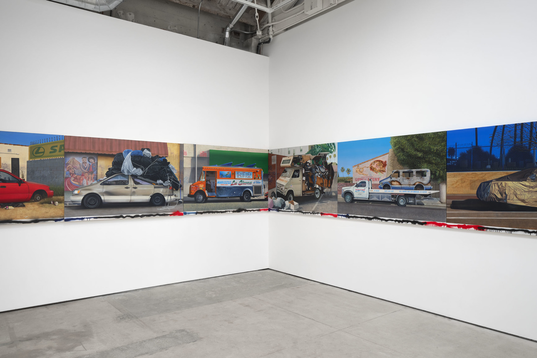 Alfonso Gonzalez Jr., NO PARKING, Matthew Brown, Los Angeles, 2025. Installation view., (Photo: Paul Salveson)