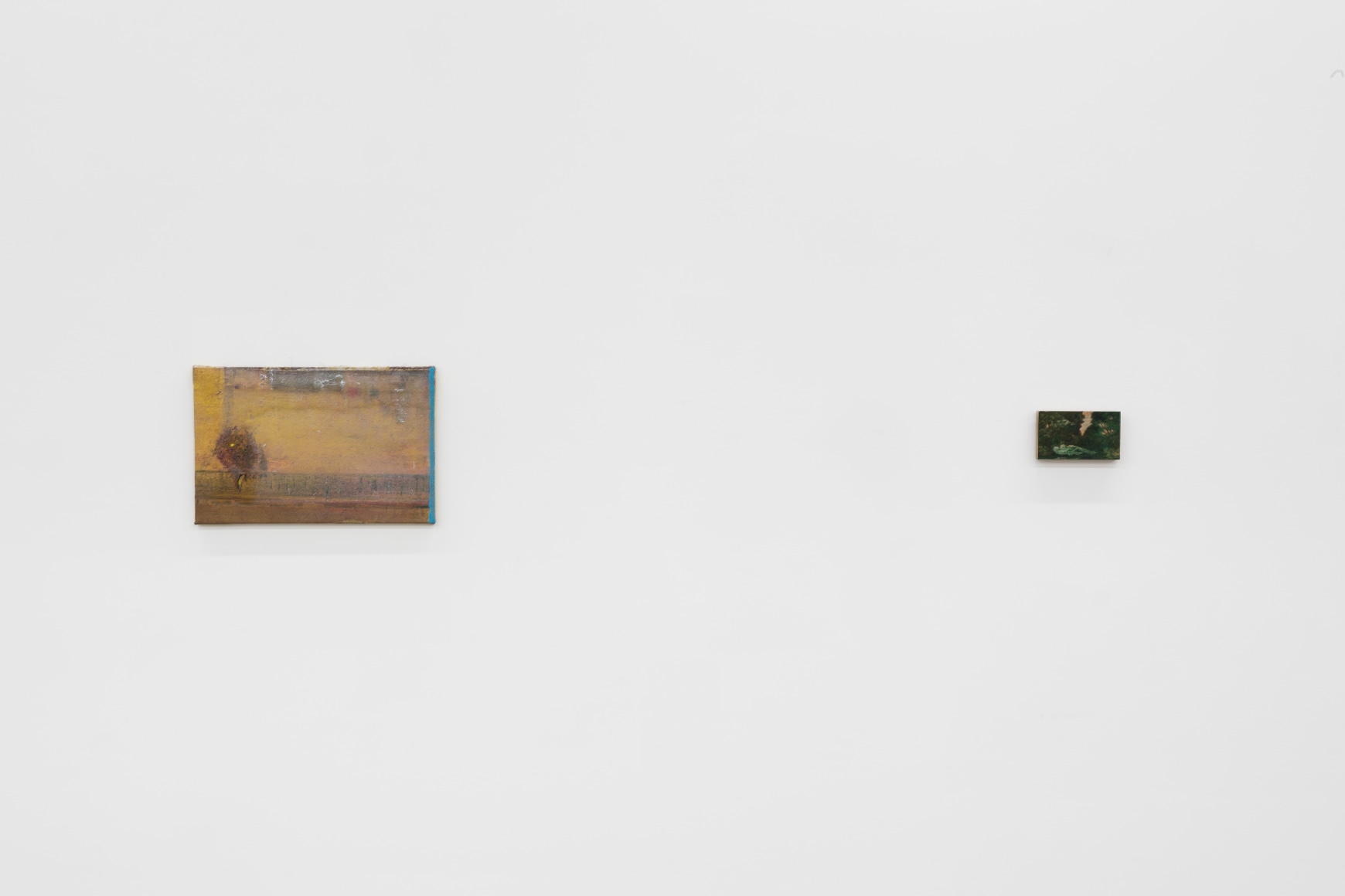 Their Private Worlds Contained The Memory of a Painting that had Shapes as Reassuring as the Uncanny Footage of a Sonogram, 2022., Installation view