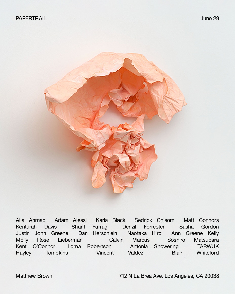 Papertrail,&nbsp;Matthew Brown, Los Angeles, 2023.&nbsp;, Installation view.&nbsp;