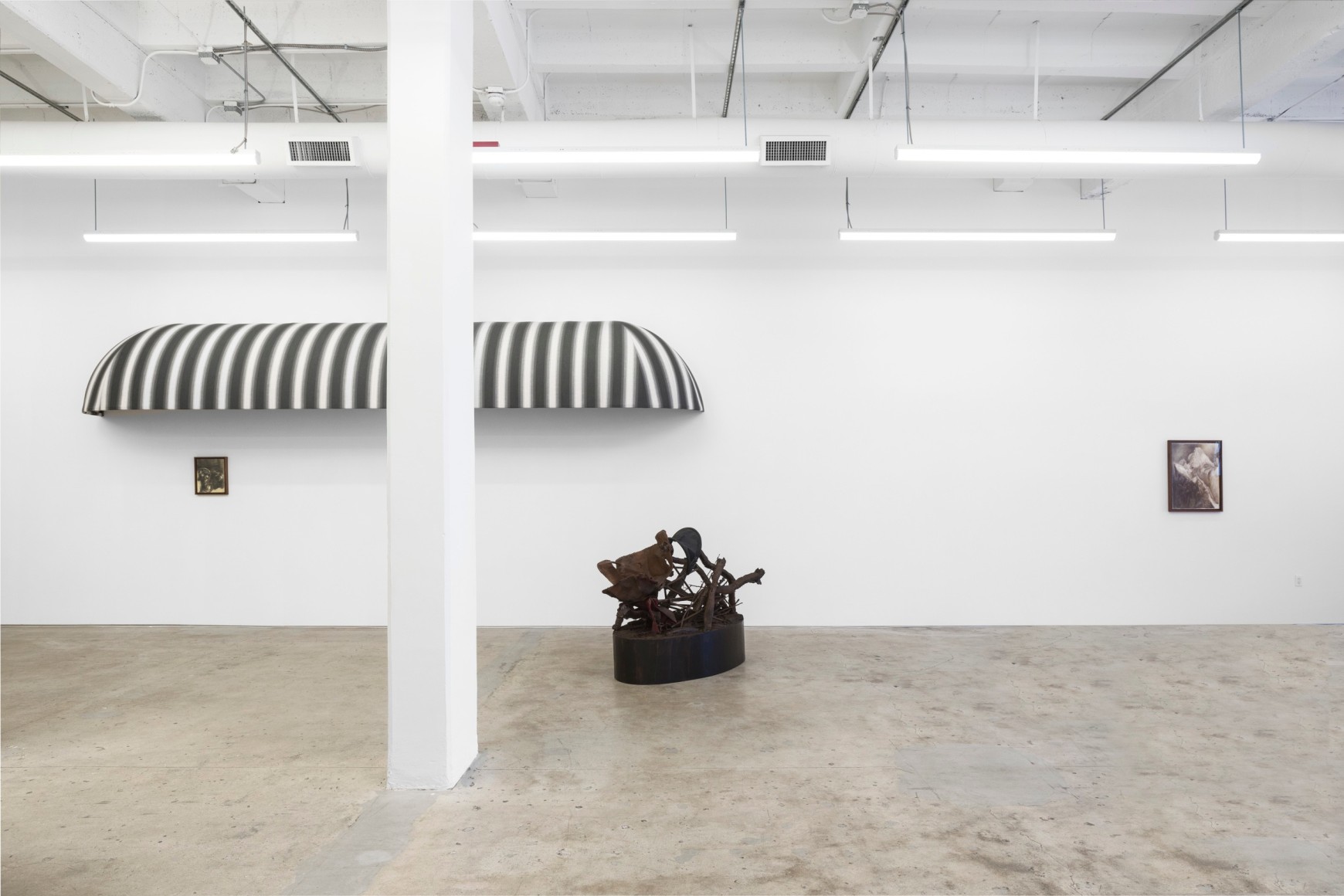 Brandon Ndife, What's the sun to a raisin, 2022., Installation view