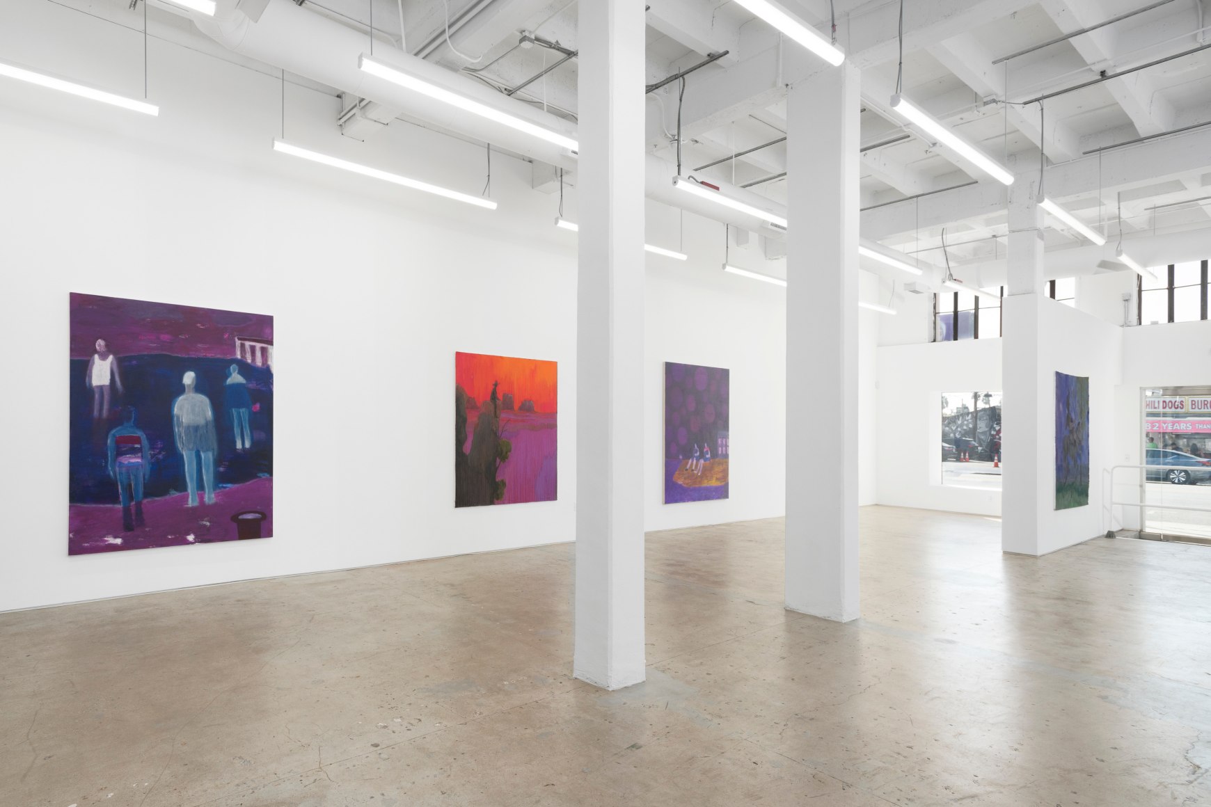 Katherine Bradford &amp;amp; Sedrick Chisom,&nbsp;Angels to Some, Demons to Others, Matthew Brown, Los Angeles,&nbsp;2022., Installation view.