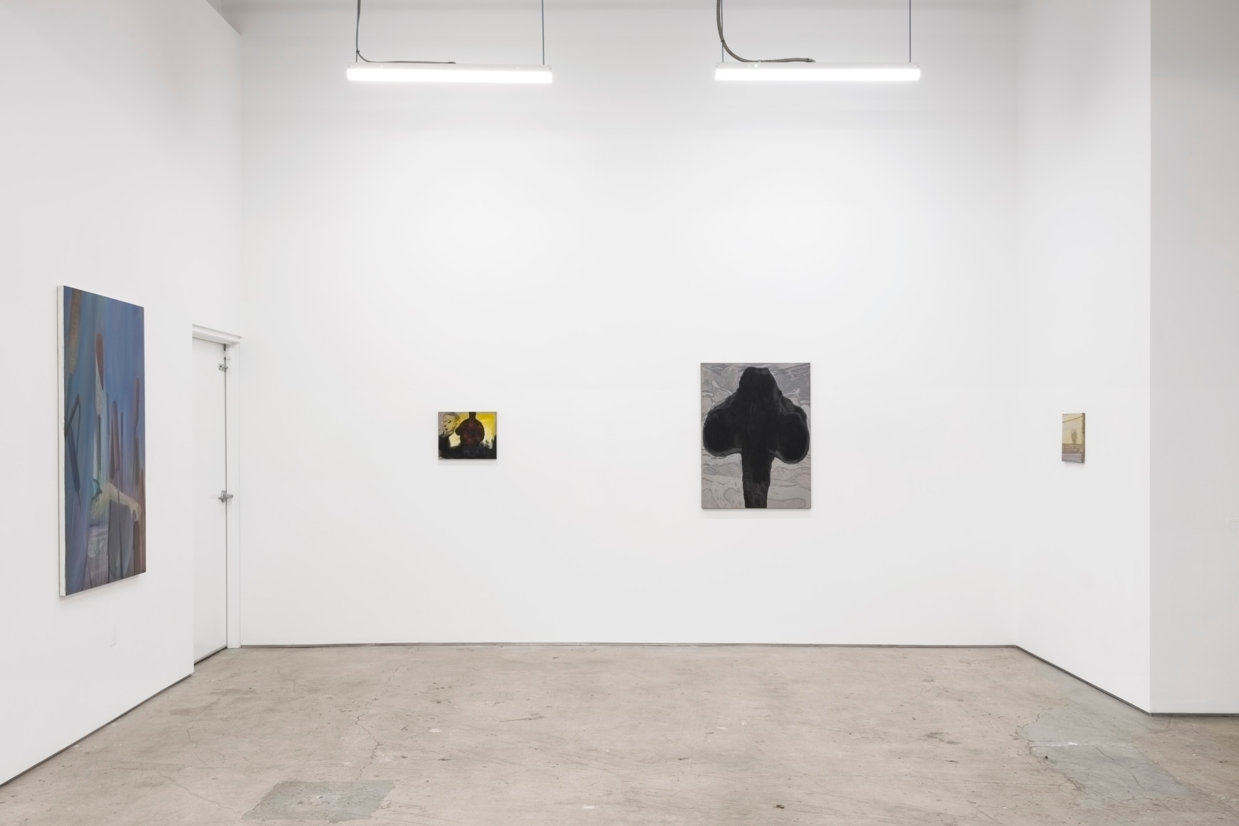 Their Private Worlds Contained The Memory of a Painting that had Shapes as Reassuring as the Uncanny Footage of a Sonogram, 2022., Installation view