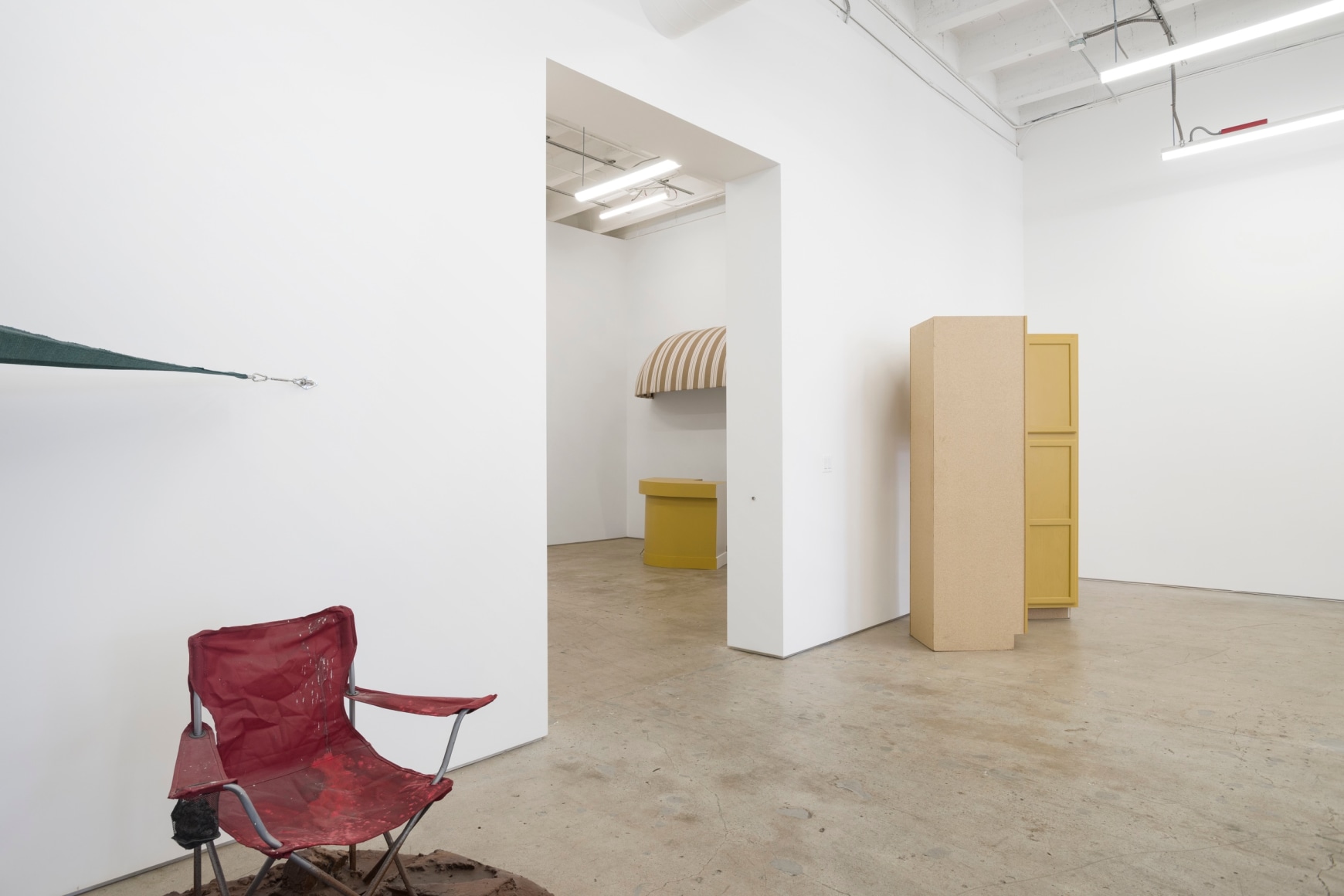 Brandon Ndife, What's the sun to a raisin, 2022., Installation view