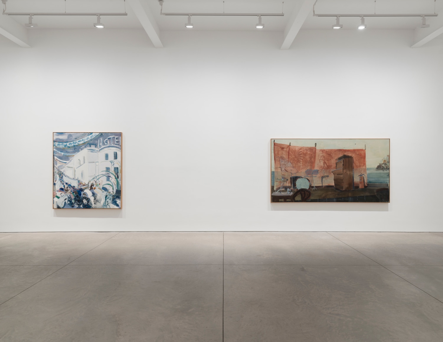 Nick Goss, Stations, Matthew Brown, New York, 2025. Installation view., (Photo: Charles Benton)