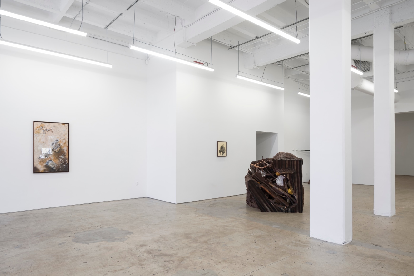Brandon Ndife, What's the sun to a raisin, 2022., Installation view